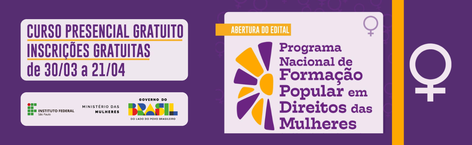 Formação Popular em Direitos das Mulheres: inscrições abertas