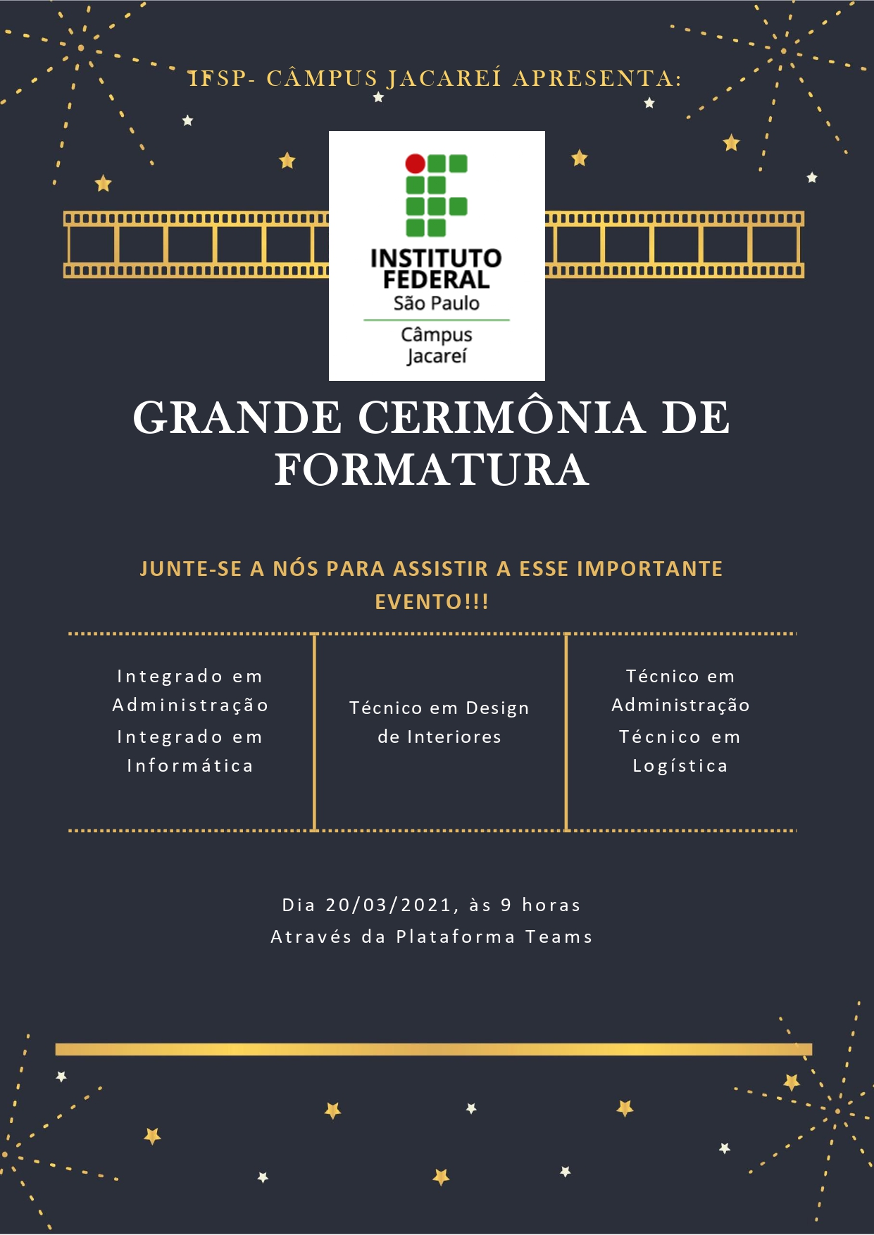 CONVITE - CERIMÔNIA DE ENCERRAMENTO - 9ºEF - CSVP 2020