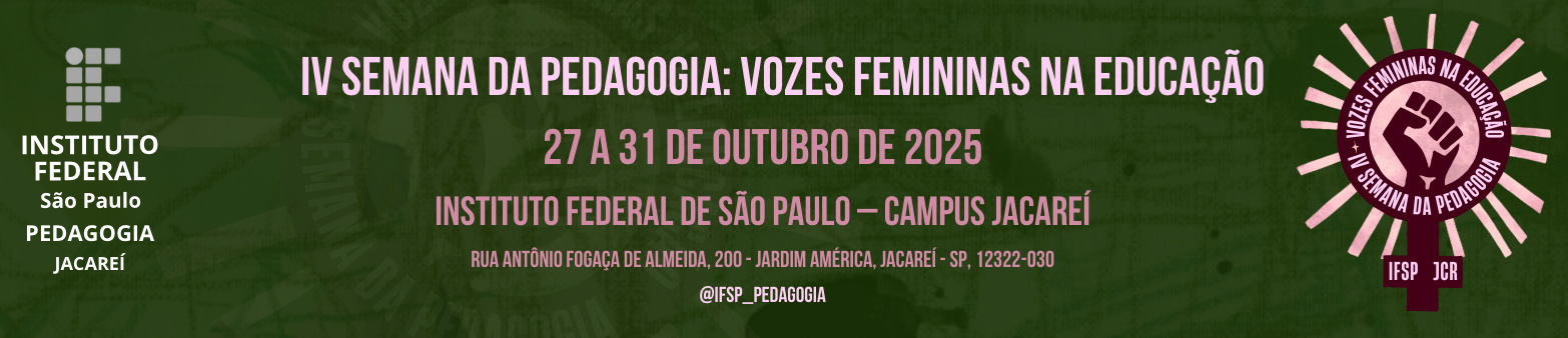 IV Semana da Pedagogia 2025: confira a programação!
